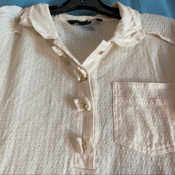 {3 For $25} Bow Detail Button-up Top l S - Picture 3 of 4
